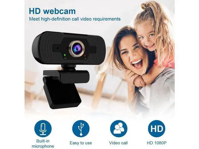 Alt view image 4 of 7 - WISDUM 1080p Full Hd Webcam,Computer Laptop Pc Mac Desktop Camera Conference and Video Call,Pro Stream Webcam with Plug and Play Video Calling Webcam