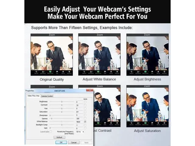 Alt view image 6 of 7 - WISDUM 1080p Full Hd Webcam,Computer Laptop Pc Mac Desktop Camera Conference and Video Call,Pro Stream Webcam with Plug and Play Video Calling Webcam