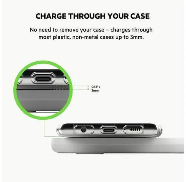 Alt view image 4 of 7 - Quick Charge Dual Wireless Charging Pad - 10W Qi-Certified Charger Pad for iPhone Airpods & More - Charge While Listening to Music Streaming Videos & Video Calls - White