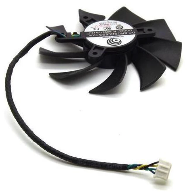 Alt view image 6 of 6 - DC BRUSHLESS FAN PLA09215B12H 12V 0.55A 87mm VGA Fan For MSI N560 570 580GTX HD6870 Graphics Card Cooling Fan 4Wire 4Pin