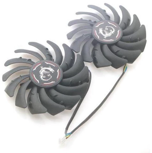 Alt view image 2 of 6 - PLD09210S12HH 85mm 12V 0.40A 4Pin VGA Fan For MSI GTX1650 1660 1660Ti GAMING/X Video Graphics Card Cooler Cooling Fan