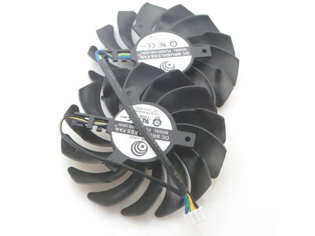 Alt view image 3 of 6 - PLD09210S12HH 85mm 12V 0.40A 4Pin VGA Fan For MSI GTX1650 1660 1660Ti GAMING/X Video Graphics Card Cooler Cooling Fan
