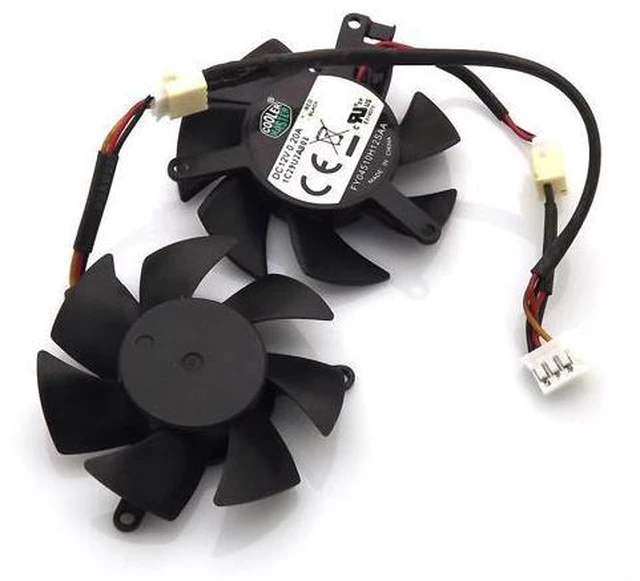 Alt view image 2 of 6 - FY04510H12SFA 12V 0.2A 45mm 39*39*39mm 3Wire 4Pin Fan For MSI R6450 6570 6670 V5 Graphics / Video Card Cooler Cooling Fan