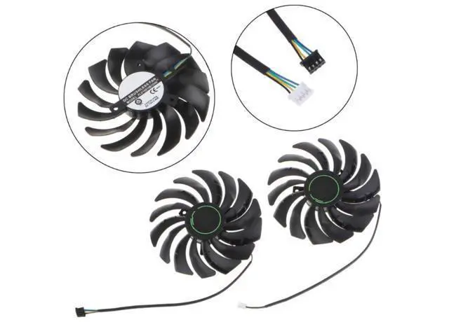 Alt view image 3 of 7 - Cooler Fan for MSI RTX3060 3060ti VGA Fan Graphics Card Cooling 4Pin 12V 0.4A