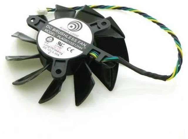 Alt view image 3 of 6 - PLA08015S12HH 12V 0.35A 75mm 42x42x42mm VGA Fan For MSI R7750 R7770 Graphics Card Cooling Fan 4Pin 4Wire