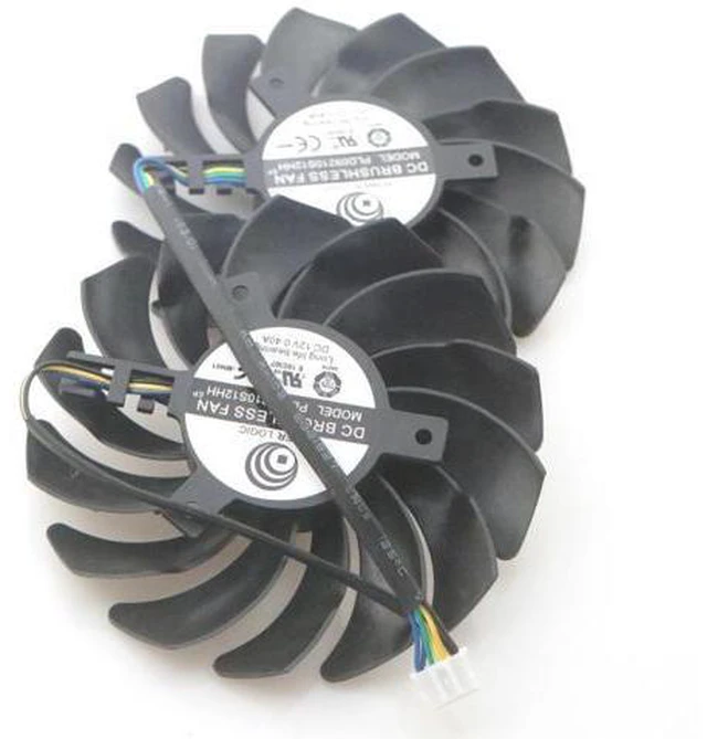 Alt view image 3 of 6 - PLD09210S12HH 85mm 12V 0.40A 4Pin VGA Fan For MSI GTX1650 1660 1660Ti GAMING/X Video Graphics Card Cooler Cooling Fan