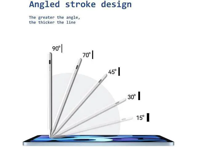 Alt view image 6 of 6 - AMZ Fire Tablet Stylus Pen for AMZ Fire HD 10 Pen Fire Max 11 Pen Fire HD 8 Pen Tablets Touch Screen S Pen (White)