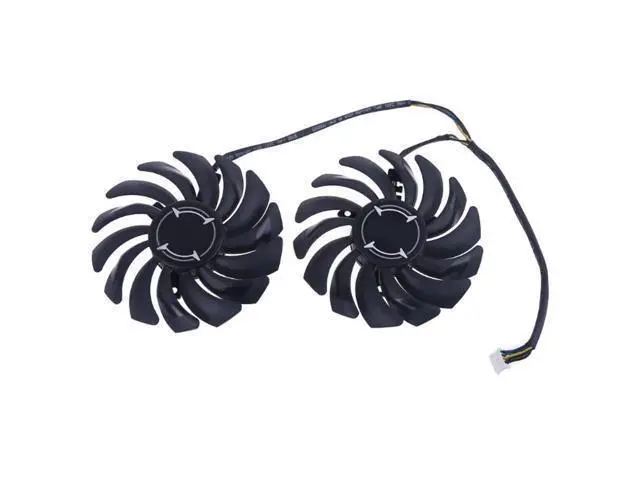 Alt view image 2 of 4 - 1 Pair 87mm PLD09210B12HH 4 Pin Graphics Video Card Cooling Fan for MSI RX 470 480 570 580 Armor Cooler Fan