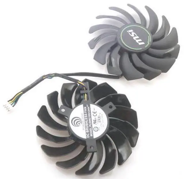 Alt view image 2 of 6 - PLD09210S12HH 85mm 12V 0.40A 4Pin VGA Fan For MSI GTX1660 1660S 1660ti VENTUS XS Video Graphics Card Cooler Cooling Fan