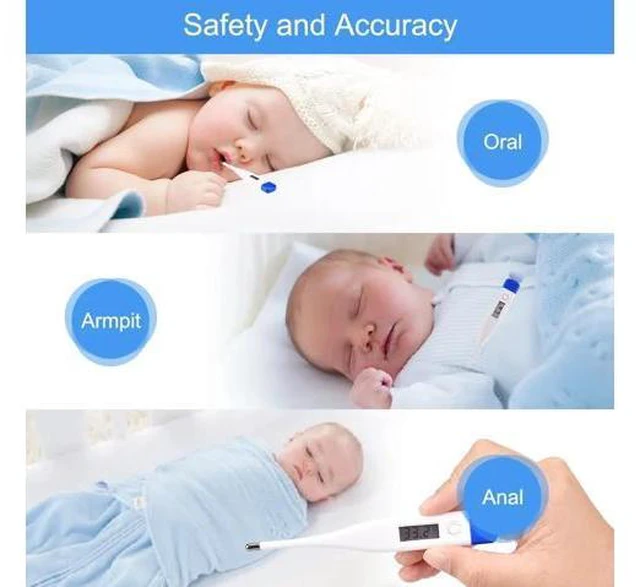 Alt view image 7 of 7 - SOEWIOU Digital Thermometer for Adults & Kids - Oral, Rectal, Underarm Fever Thermometer with Fever Alarm, C/F Switchable, Medical Grade.