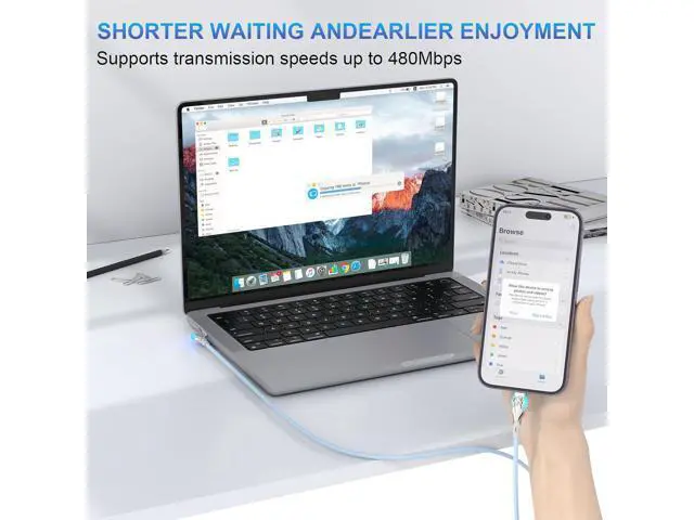Alt view image 3 of 7 - Bidirectional 90 Degree iPhone Charging Cable 6FT Left&Right Angle USB to Lightning Cable High Speed Data Sync Lightning Charger Cord for iPhone 14/13/12/11/Pro/Max/XS/MAX/XR/XS/X/8/7/Plus/6S