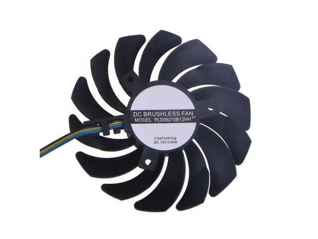 Alt view image 3 of 3 - 87MM GPU FAN 4PIN Replacement PLD09210B12HH For MSI RX470 RX480 RX570 RX580 Graphics Card Video Card Cooling Fans