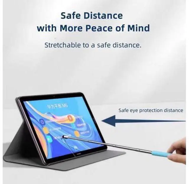 Alt view image 5 of 6 - Universal Telescopic Stylus Pen for Touch Screens Retractable Pointer Stick & Stylus with Special Flocking Tip Extendable High Precision & Soft Stylus Pen for Touch Screens (Blue)