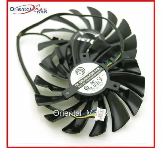 Main image of 2pcs/lot PLD10010S12HH DC12V 0.40A 95mm VGA Fan 4Pin For MSI GTX1060 GTX1070 Graphics Card Fan