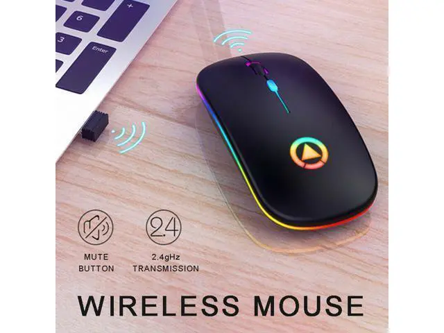 Main image of Silent LED Backlit Mice USB Optical Ergonomic Gaming Mouse Rechargeable Mouse Wireless PC Computer Mouse Gamer Mouse For Laptop