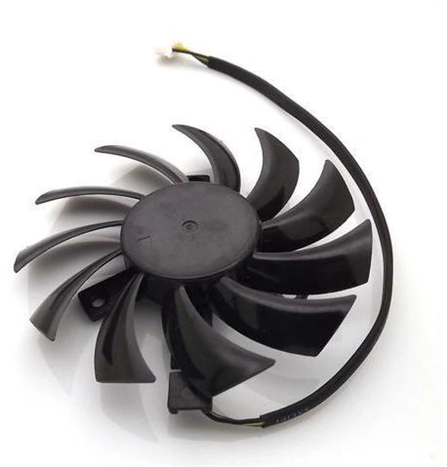 Alt view image 3 of 6 - PLD08010S12HH 12V 0.35A 75mm 4Wire 4Pin For MSI R6790 570GTX R6850 N460GTX Graphics Card Cooling Fan