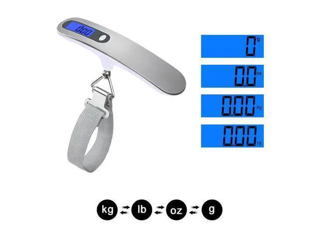 Alt view image 3 of 7 - SOEWIOU Luggage Scale 50kg/110lb High Precision Portable Digital LCD Display Scale Household Aircraft Outdoor Fishing Scale Weight Balance Suitcase Travel Bag Hanging Steelyard Scale Tool with Hook