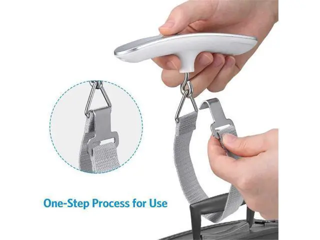 Alt view image 4 of 7 - SOEWIOU Luggage Scale 50kg/110lb High Precision Portable Digital LCD Display Scale Household Aircraft Outdoor Fishing Scale Weight Balance Suitcase Travel Bag Hanging Steelyard Scale Tool with Hook