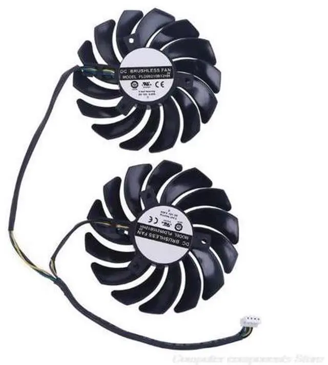 Main image of 1 Pair 87mm PLD09210B12HH 4 Pin Graphics Video Card Cooling Fan for MSI RX 470 480 570 580 Armor M23 21 Drop