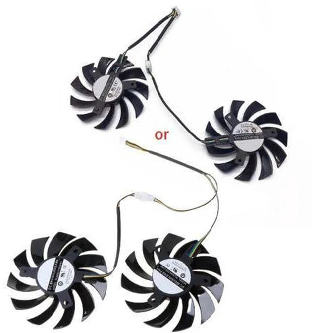 Main image of PLD08010S12HH 12V 0.35A 75mm 4Pin For MSI R6750 HD6750 DDR5.DX11 HD5750 Graphics Card Cooling Fan