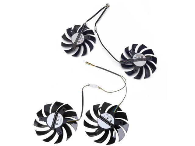 Alt view image 5 of 7 - PLD08010S12HH 12V 0.35A 75mm 4Pin For MSI R6750 HD6750 DDR5.DX11 HD5750 Graphics Card Cooling Fan