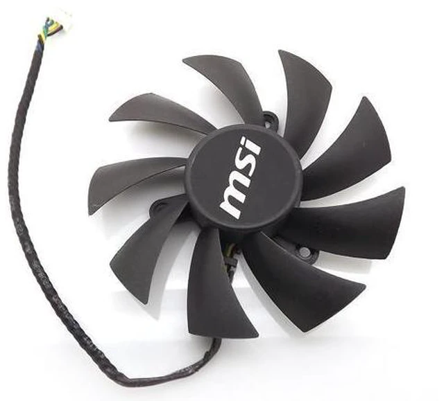 Alt view image 6 of 6 - PLA09215B12H 12V 0.55A 87mm 4Wire 4Pin For MSI N560 570 580GTX HD6870 Graphics Card Cooling Fan