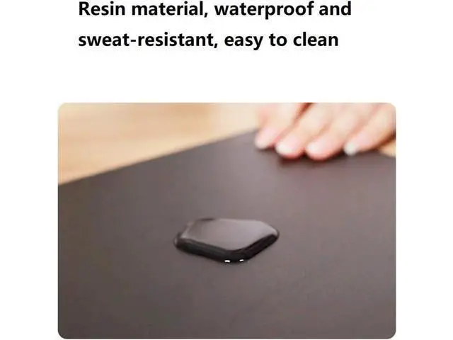 Alt view image 5 of 7 - Mouse Pad Resin Hard Surface Mouse Mat Polymer Silicone Bottom Gaming Mousepad No Smell Waterproof for Games Office 24 x 20cm (9.5 x 7.8in)