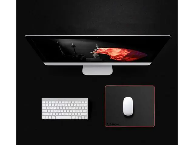 Alt view image 7 of 7 - Mouse Pad Resin Hard Surface Mouse Mat Polymer Silicone Bottom Gaming Mousepad No Smell Waterproof for Games Office 24 x 20cm (9.5 x 7.8in)
