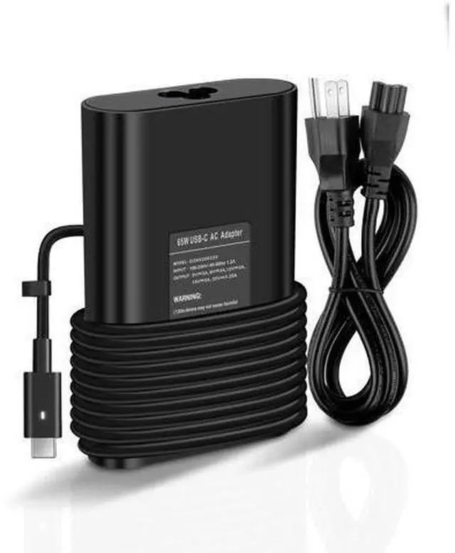 Main image of 65W 45W Laptop Charger USB C - Compatible with Latitude 5420 5520 7275 7420 7410 7370 XPS 13 9350 9250 9380 9370 9360 9365 Adapter Power Cord