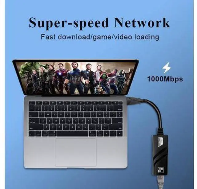 Alt view image 7 of 7 - USB 3.0 to Gigabit Ethernet Adapter Supporting 10/100 / 1000 Mbps Ethernet for MacBook, Mac Pro/Mini, iMac, XPS, Surface Pro, Notebook PC, USB Flash