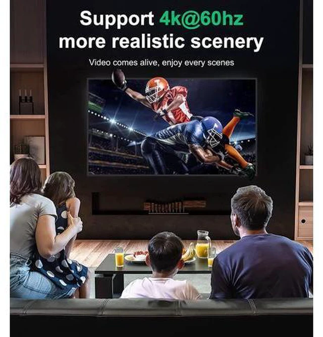Alt view image 4 of 6 - HDMI Switch 4k HDMI Splitter-Aluminum Bidirectional HDMI Switcher HDMI Switch Splitter 2 in 1 Out Manual HDMI Hub Supports HD 4K@60hz for Blu-Ray-Player Fire Stick Xbox(Only ONE monitor)