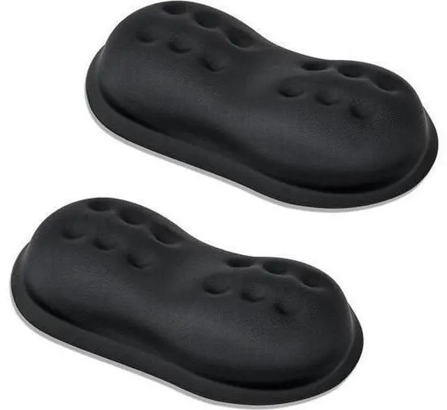 Main image of 2 Pack Mouse Wrist Rest Ergonomic Desk Wrist Pad for Mouse Comfortable Computer Mouse Wrist Support with Memory Foam Fillings Non-Slip Base (Black)