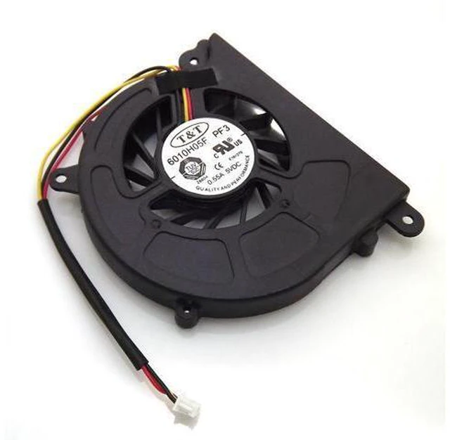 Alt view image 6 of 6 - 6010H05F PF3 DC5V 0.55A 3Pin For MSI U90 U100 U110 U120 U130 Laptop CPU Cooler Fan