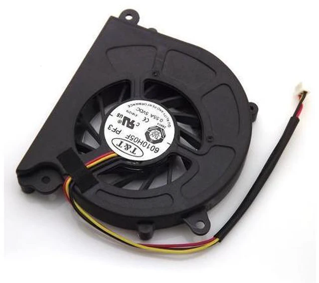 Alt view image 2 of 6 - 6010H05F PF3 DC5V 0.55A 3Pin For MSI U90 U100 U110 U120 U130 Laptop CPU Cooler Fan