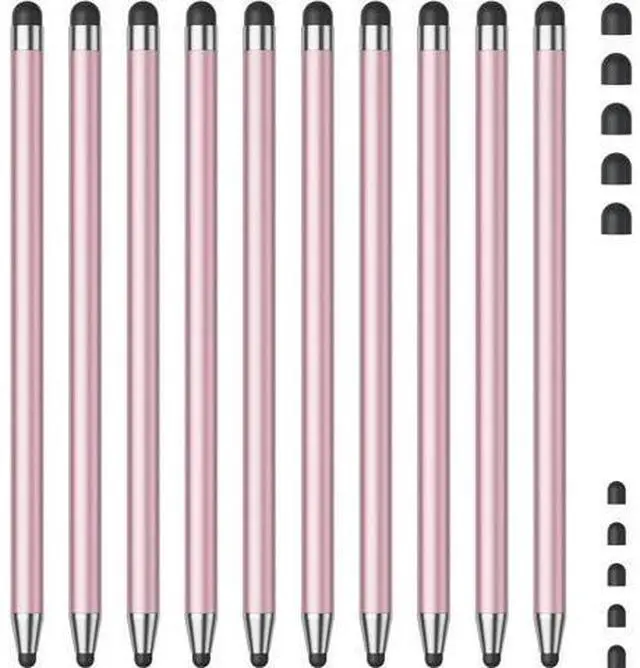 Main image of Stylus (10Pcs) Stylus Pen for Touchscreen High Precision and Sensitivity Stylus Pen for Android Smartphone and Tablets Compatible with All Capacitive Touch Screen (Pink)