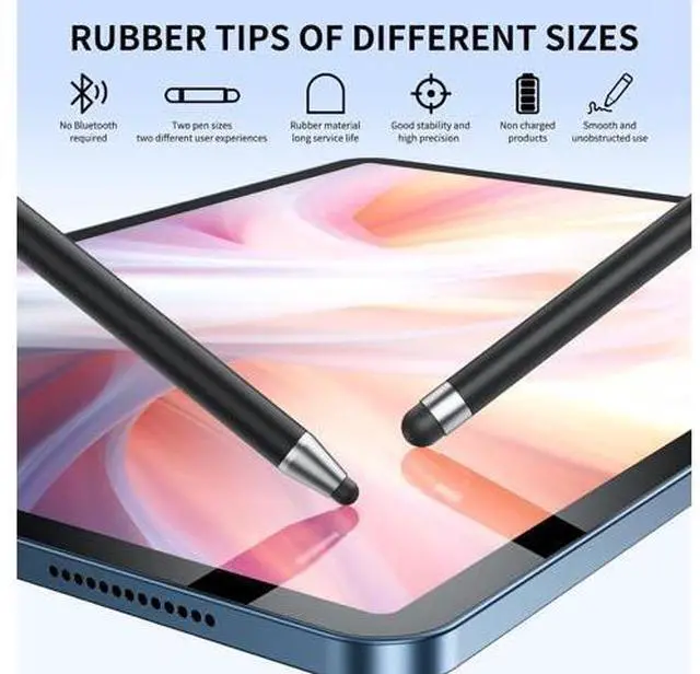 Alt view image 2 of 7 - Stylus (10Pcs) Stylus Pen for Touchscreen High Precision and Sensitivity Stylus Pen for Android Smartphone and Tablets Compatible with All Capacitive Touch Screen (Pink)