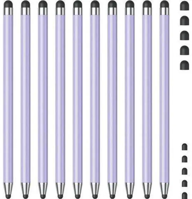 Main image of Stylus (10Pcs) Stylus Pen for Touchscreen High Precision and Sensitivity Stylus Pen for iPad/iPhone//Android Smartphone and Tablets Compatible with All Capacitive Touch Screen (Purple)