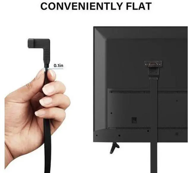 Alt view image 6 of 7 - HDMI Extension Cable 4K 60Hz HDMI Extender Cord High Speed 90-Degree Angle HDMI Male to Female Extension Wire (M/F)
