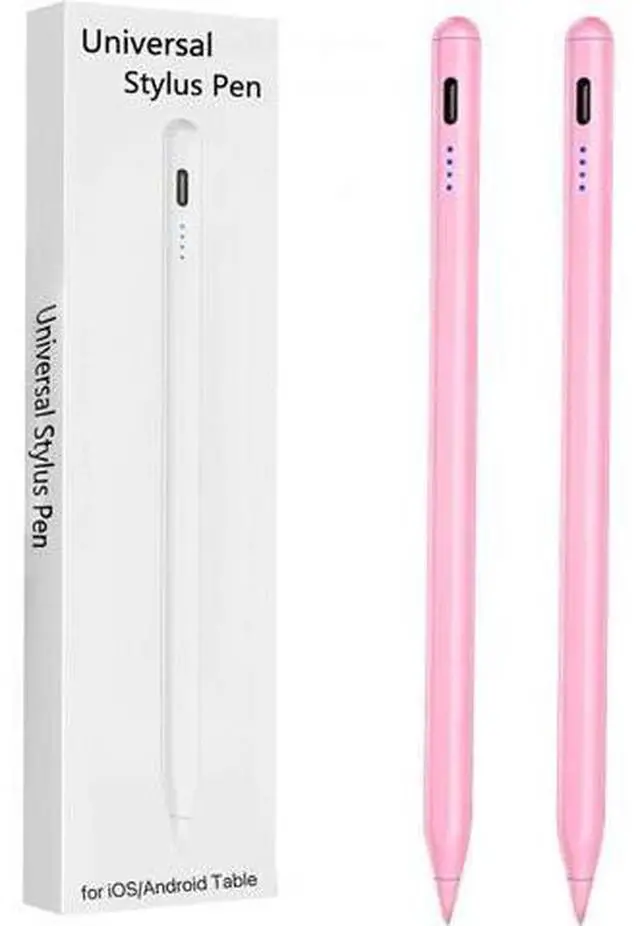 Main image of 2 Pieces Stylus Pen for Galaxy Tab A9/A8/A7 Tablet Pens for iOS/Android/Windows Stylists Pen with Dual Touch Screen Stylus Pencil (Pink)