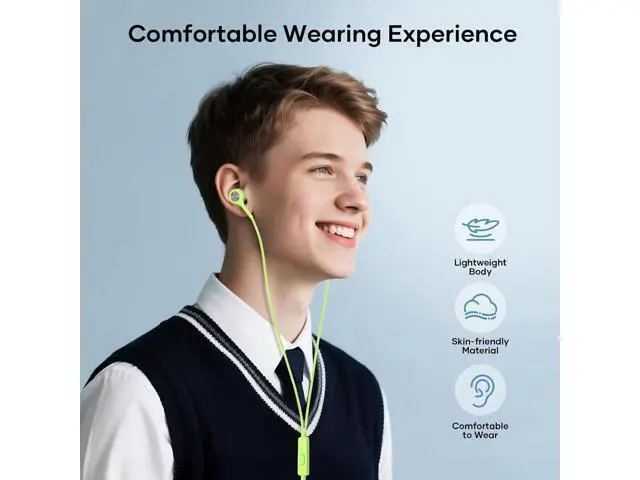 Alt view image 6 of 7 - Wired Earbuds with Microphone 5 Pack in-Ear Headphones with Heavy Bass High Sound Quality Earphones Compatible with iPad Laptop MP3 Android Smartphones Fits All 3.5mm Jack Device
