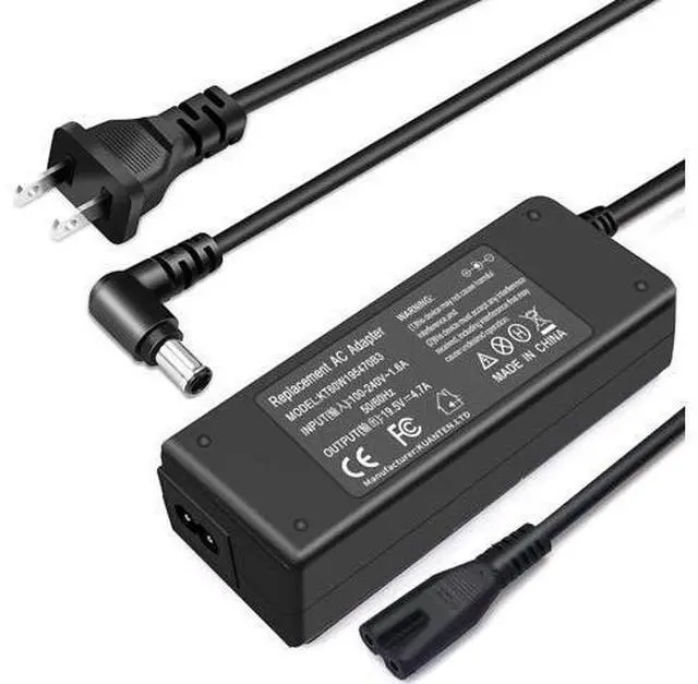 Main image of 90W 19.5V 4.7A Laptop Charger Compatible with Sony Vaio VGP PCG Series 19.5V Power Cord with Bravia TV KDL Series KDL-32W600D KDL-40W650D KDL-40R510C KDL-48R510C KDL-48W600B KDL-40W600B