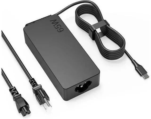 Main image of 65W USB C Laptop Charger Compatible with ThinkPad T14 T15 T16 E14 E15 T480S T580S E480 E580 X1 Carboon Yoga 7i 9i C930 C940 Chromebook C330 S330 Fast Power Adapter