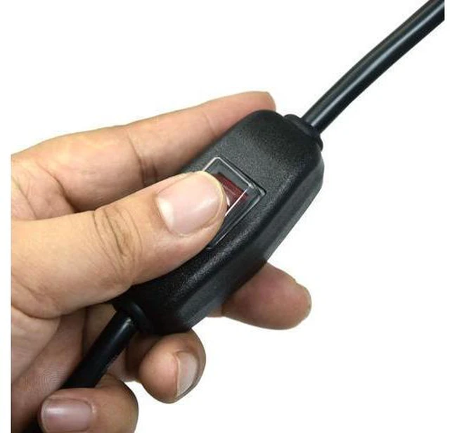 Alt view image 6 of 6 - 6ft 18 Gauge 3 Prong AC Power Cord Cable with on Off Switch Pigtail (Open End Wiring) NEMA 5-15 Plug US SJTW 18AWG (10A)