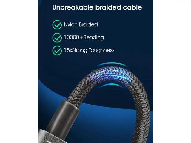 Alt view image 5 of 6 - USB C to USB C Cable 60W 3A Fast Charging USB C Charger Cable 3 Pack(3.3+5+6.6ft) Type C to Type C Cable for iPhone15/15Pro/16Plus/16ProMax/ipad Air 4/iPad Pro2022/ S23