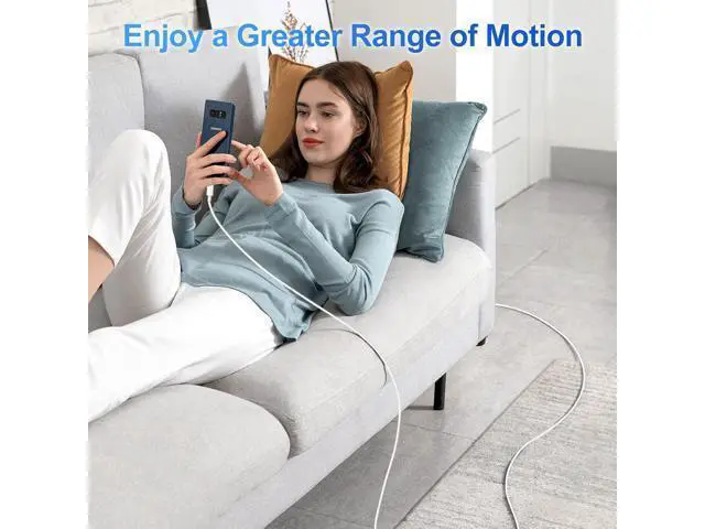 Alt view image 7 of 7 - 100W USB C to USB C Cable 2-Pack 10ft Upgraded Fast Charging USB Type C to Type C Cable USB-C Cord Phone Charger Compatible with iPhone 16/15//Android/Phone/Pad/Macbook/Pro/Plus/Max etc.