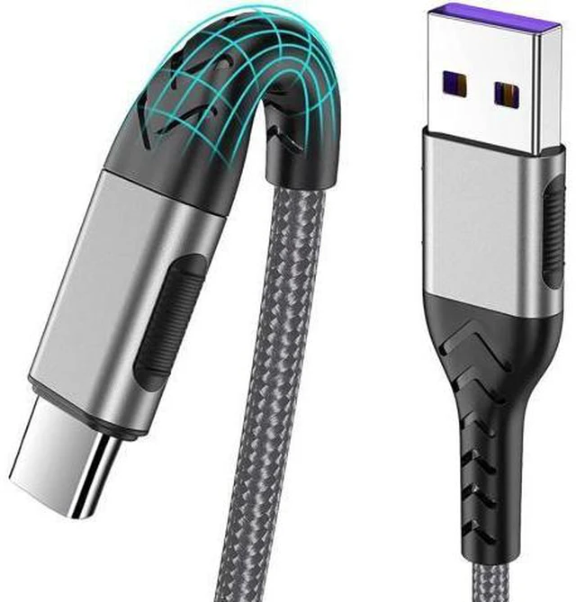 Main image of USB C Cable Upgarded 2Pack 10ft Fast USB Type C Charging Cable for Android/Phone/Pad/Laptop Type C Charger Braided USB Cable Compatible withi Phone 17/16/15/Pro/Plus/Max/Sam.Sung-Silver