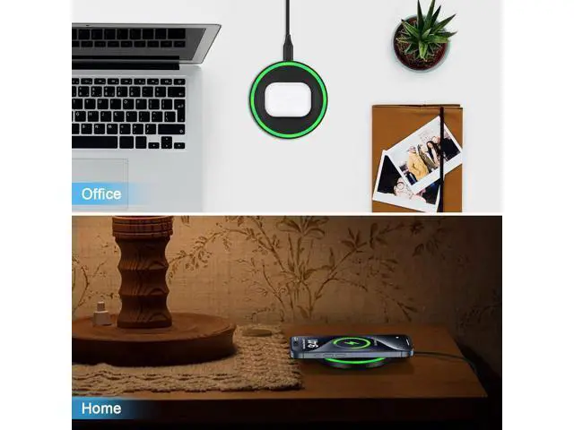 Alt view image 7 of 7 - Android Wireless Charger Fast Charging Pad for Motorola Edge/Razr 2025 2024 Moto G Stylus/Power 2025 Razr 50 Ultra Wireless Phone Charger Station 15W for Galaxy S24/S23/S22 with QC Adapter