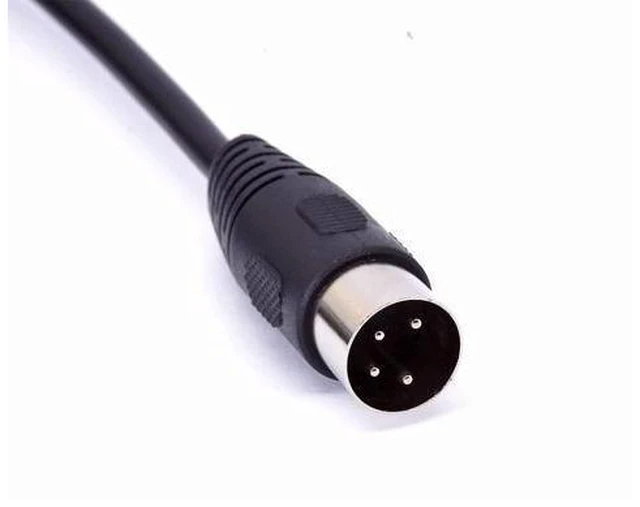Alt view image 2 of 3 - 4 Pin DIN Male Plug Connector Cable 4 Pin DIN Male to Male Adapter Extension Cable for DVR Digital Video Recorder & DIN Audio Connector Devices (3 Meter / 9.8 FT)