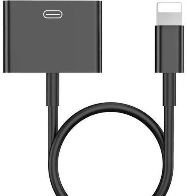 Main image of Lightning to 30 Pin Adapter MFi Certified 8-Pin Male to 30-Pin Female Charging Converter with iPhone Connector-No Audio (Black)