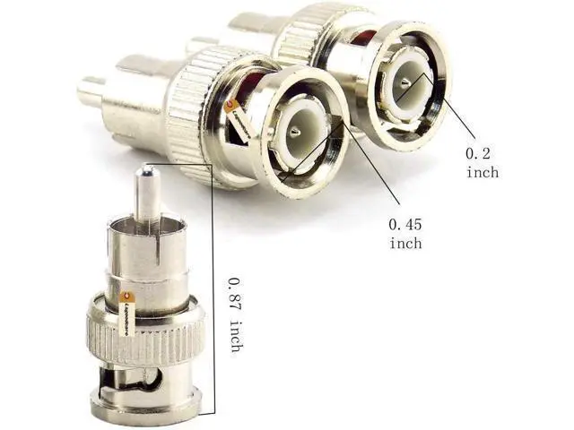 Alt view image 4 of 7 - 48Pcs BNC to RCA Converter Adapter Set - Male/Female Coaxial Connectors for CCTV Security Camera Surveillance Video